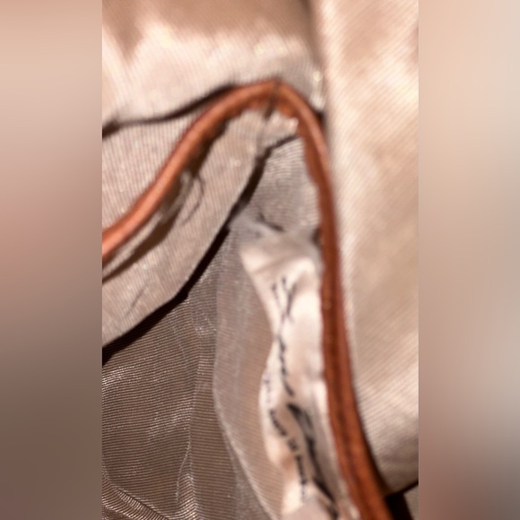 SVEN HANDMADE IN BERKELEY CALIFORNIA LUXURY LEATHER SLING BAG PURSE TAN - Picture 8 of 9